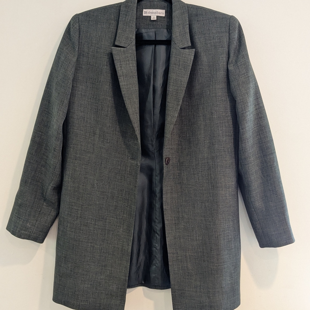 Dressbarn Charcoal Blazer/Jacket Size 8